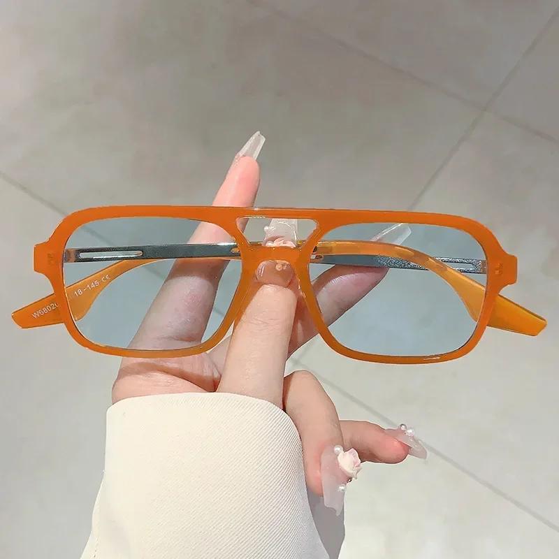 Óculos de Sol Estilosos de Piloto com Lente Dupla Último Estilo Clássico Óculos de Caixa Instagram Internet Personalizados Óculos de Sol para Proteção Ocular