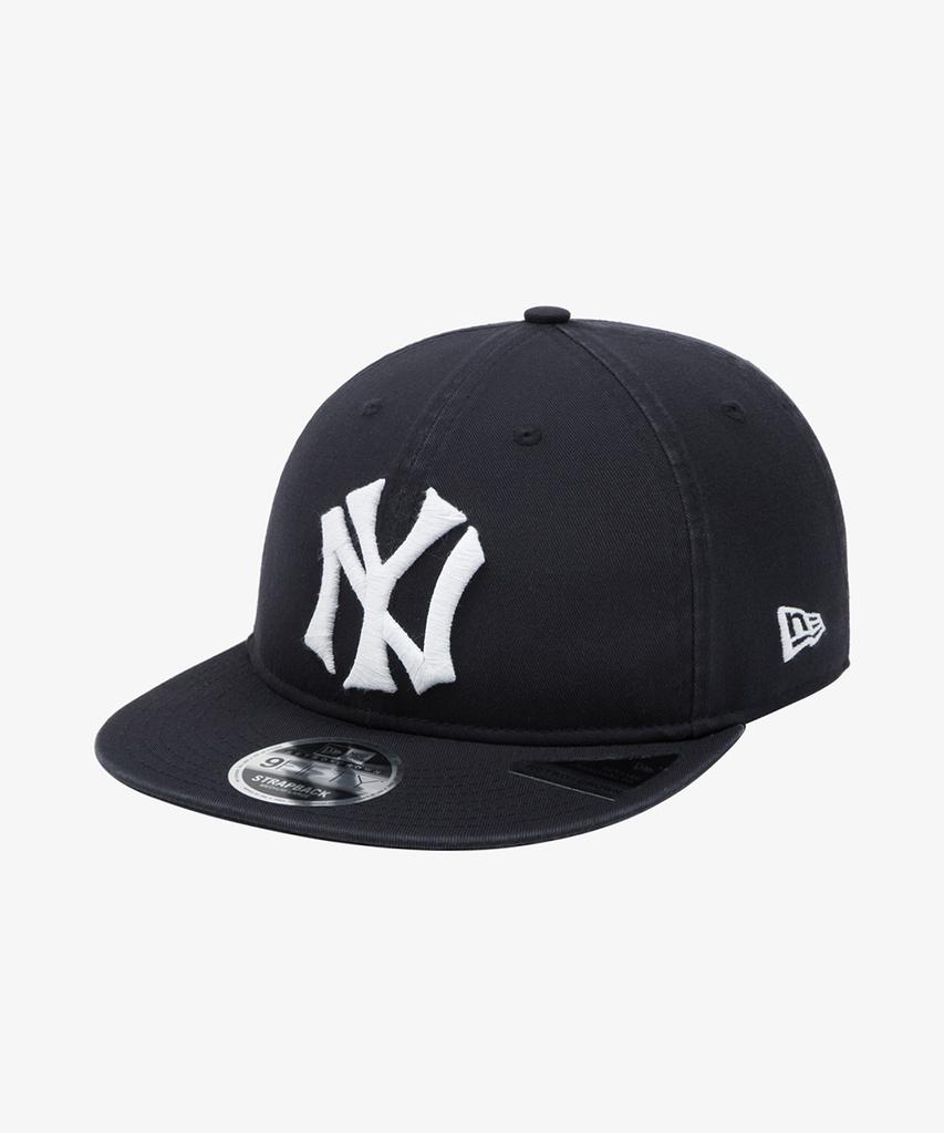 NEW ERA Mlb Cooperstown New York Yankees Big Logo Retro Crown Strapback Navy