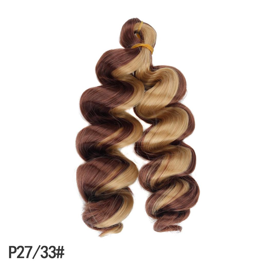 Short French Curly Crochet Hair Loose Wave Synthetic Braiding Hair Extensions for Black Women