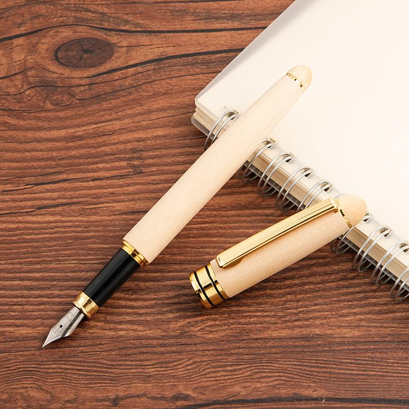 Bambus Stift Kugelschreiber Holzstift Business Büro Buche Student Abschlussgeschenk Ahorn Unterschriftenstift