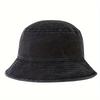 1pc 5 Color Sunshade Fisherman Hat Wide Brim Washed Denim Outdoor Sun Hat Flat Hat Suitable for Fishing Hiking Beach Sports