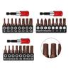 8pcs Metric Hex Bit Set Batch Head And Red Self-locking Rod Electric Screwdriver Head