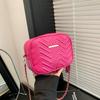 Trendy Simple Solid Color Small Round Bag Fashionable Chic Crossbody For Women