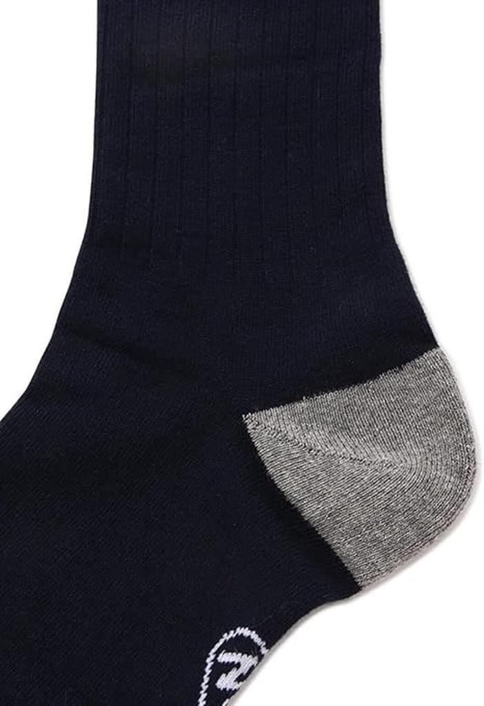 PEARLY GATES Men's High Socks (Ribbed Pattern) / Golf Socks / 053-5186307 120_Navy FR