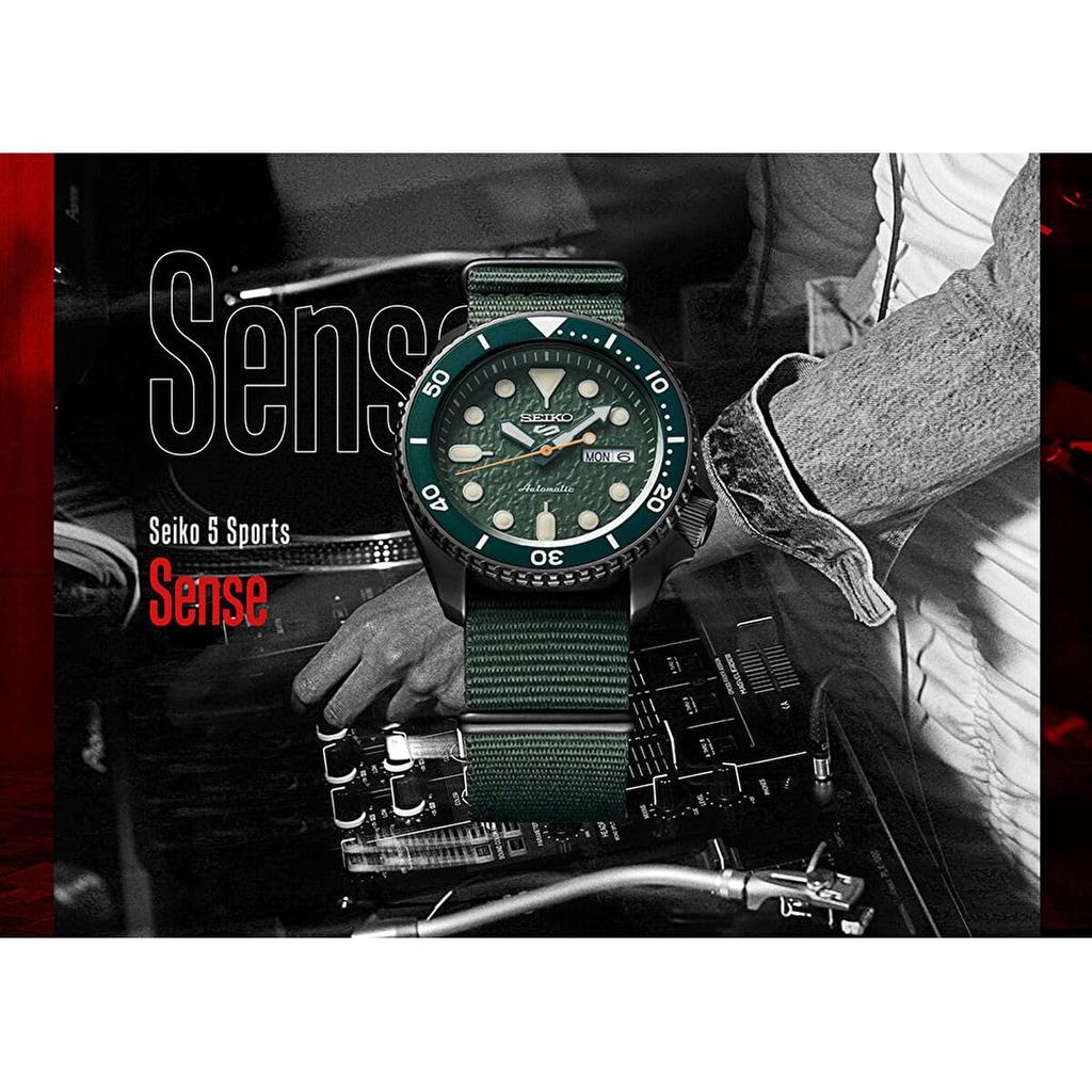 Seiko 5 Sports Men's Analog Automatic Wristwatch 7K1 Green