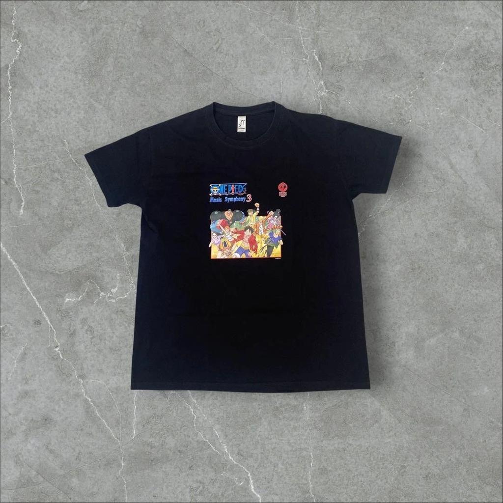 ONE PIECE MUSIC Symphony Tee Unisex Vintage Y2K Black Authentic Limited Edition