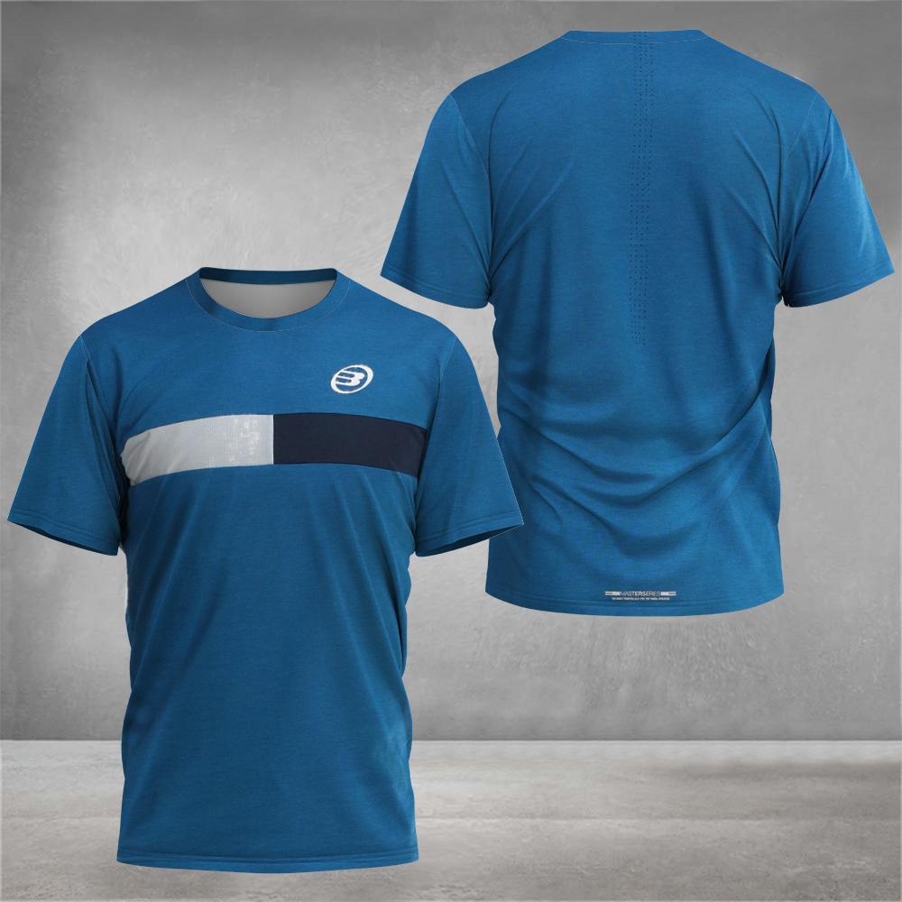 Summer Boutique Padel Element Print Quick-drying Short-sleeved Fashion Men's Tennis Wear Men's Fitness Sports Breathable T-shirt