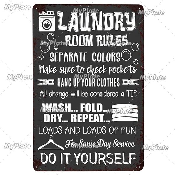 [MyPlate] Wäscherei-Vintage-Metallschild, Blechschild, Toilettendekoration, Männerhöhle, Plakette für Zuhause, Wanddekoration, Barschild, Heimdekoration, Heimposter