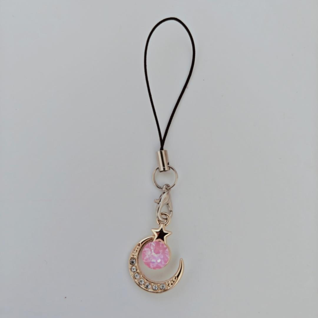 Star and Moon Sparkling Diamond Phone Lanyard, Suitable for Phone Cases, Can Be Used as Decorative Keychains, Phone Lanyards and Phone Accessories
