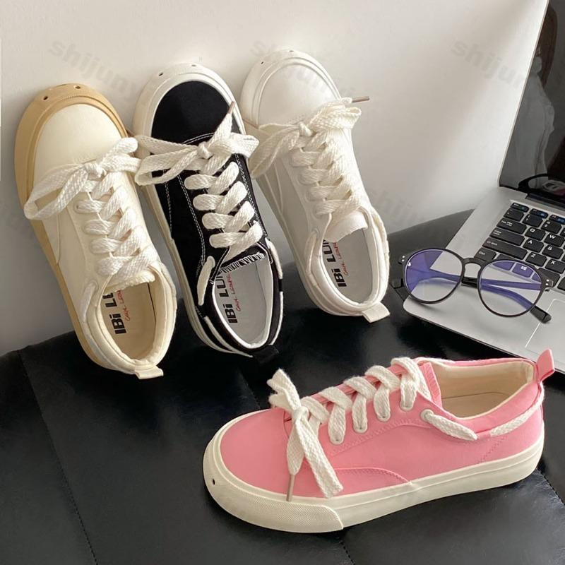 Autumn 2026 Women's Casual Sports Canvas Shoes Comfortable Anti Slip Outdoor Vulcanized Shoes Fashion Platform Zapatos Mujer