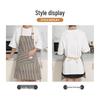 Dapeng Cotton Linen Striped Apron