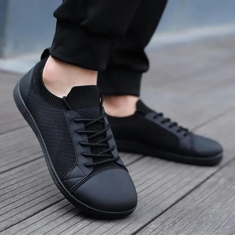 Wide Barefoot Wide Toe Shoes for Unisex Minimalist Outdoor Casual Fashion Walking Sneakers Zero Drop Breathable Comfortable Shoe