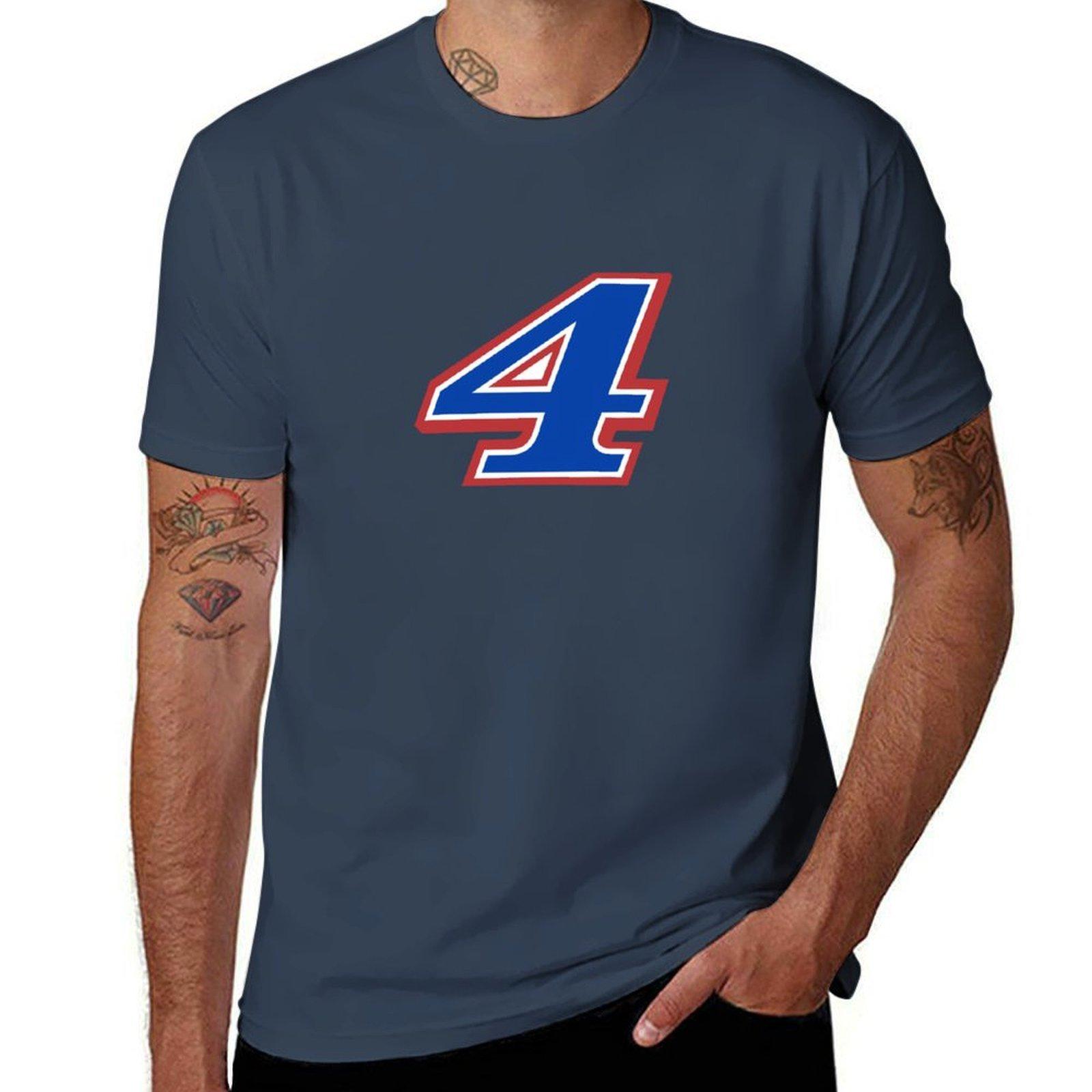 Kevin Harvick 4 TShirt Large Size Casual Short Sleeve Top S