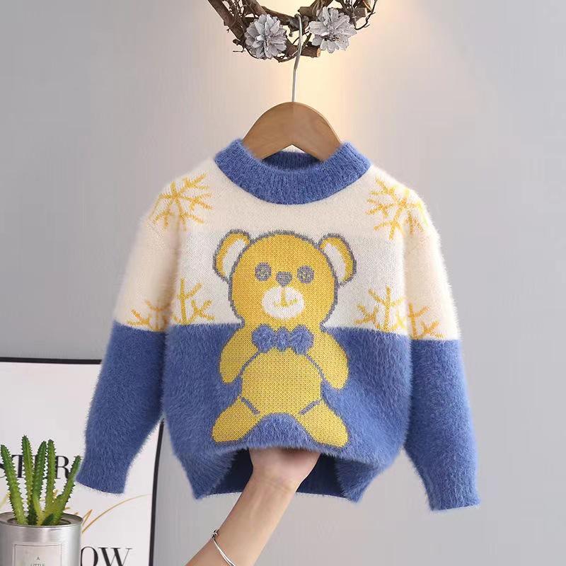 Boys' Cartoon Wool Sweater - 2023 Stylish Autumn/Winter Knitwear