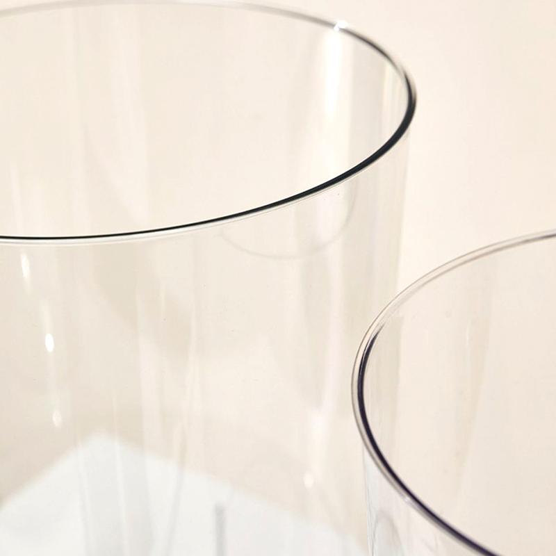 1PC Waste Basket Storage Bucket Garbage Container Kitchen Dustbin Transparent Luxury Without Lid Trash Can Garbage Bin
