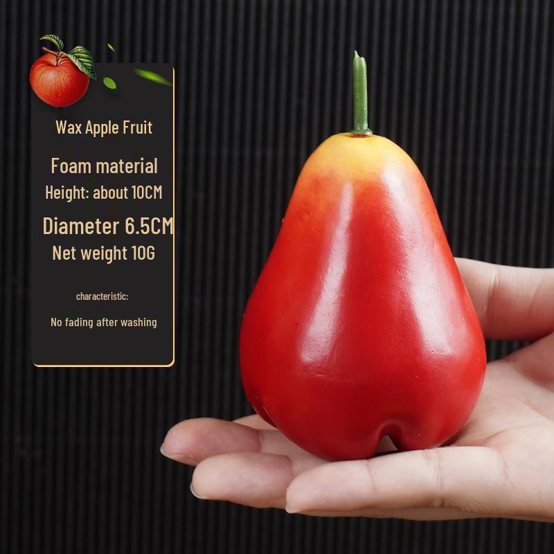 Plastic Apple Fruit and Vegetable Teaching Aid Prop Figurine for Early Education Display