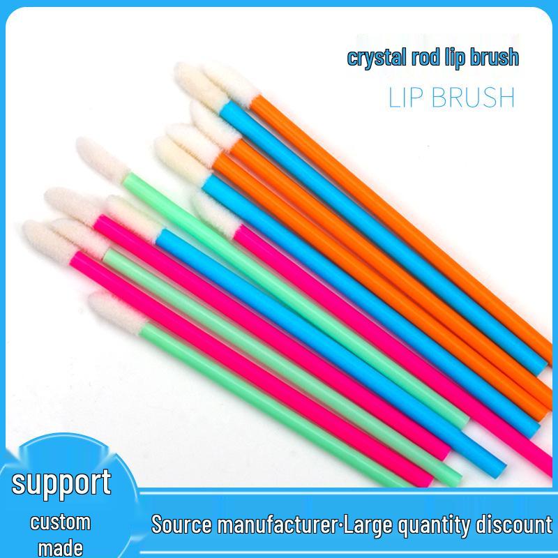 Einweg Hohl-Lippenpinselstiele, 50er-Pack: Tragbare Lippenstift-Make-up-Werkzeuge Pinsel