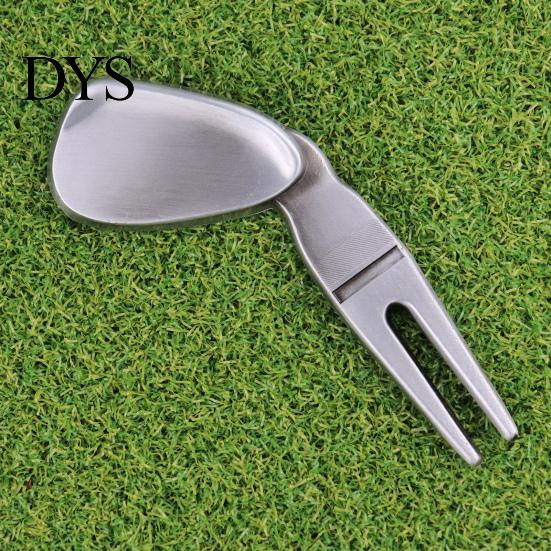 Golf Fork Ergonomic Design Multi-function Comfortable Grip Rustproof High-Hardness Training Divot Tool Aid Ultra-light Golfing Pitch Repair