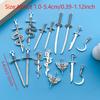 16/20pcs Vintage Style Mixed DIY Alloy Creative Sword And Other Style Weapon Shape Charm For DIY Jewelry Making Accessories