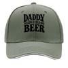 Bold Daddy Beer Humor Typography Des Sandwich Baseball Cap Sun Cap Outdoor Workouts Hat