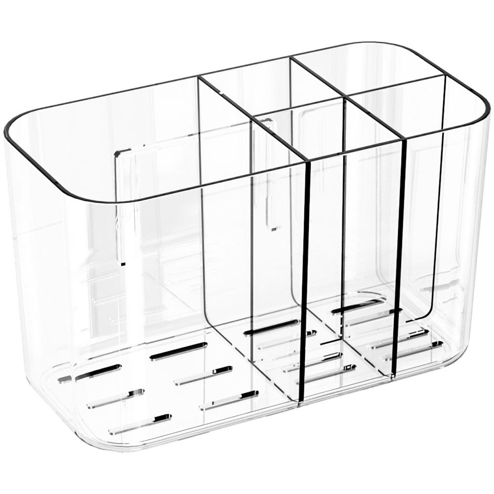 Storage Toothbrush Organizer Wall Mounted Tooth Brush Cup Stand  Bathroom