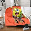 CartoonS-Spongebob Morbido Peluche Divano Letto Coperta da Lancio Cartoon Coperte da Picnic Moderna Coperta in Flanella Coperta Stampata Regalo