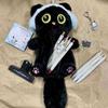New Plush Kitty Pencil Pouch Fun Cartoon Organizer With Soft Material For Kids And Teens