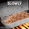 Stainless Steel Smoker Box Professional Rectangle Smoky Stainless Steel Smoker Box for Wood Chips BBQ Grilling