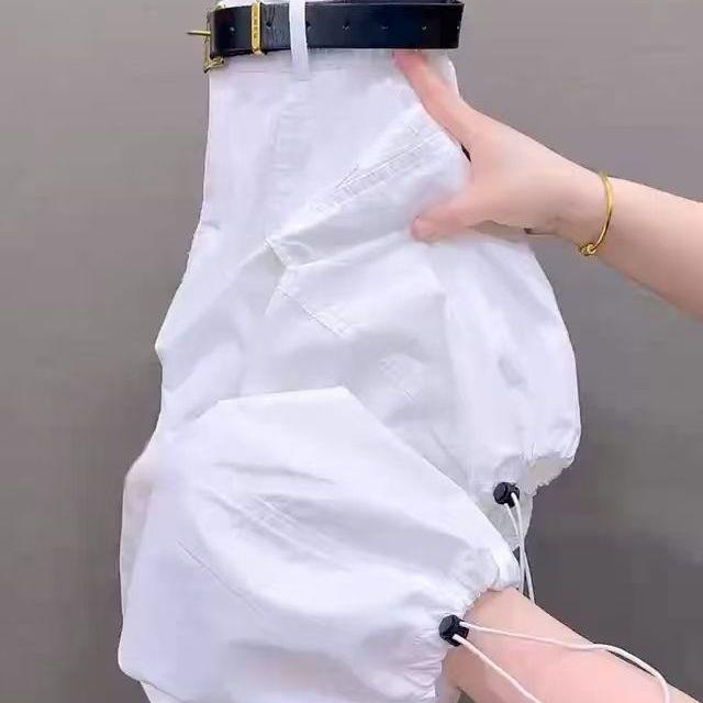 Women's High-Waisted Cargo Pants: Modern 2025 Style, Slimming, Loose and Versatile 9/10 Length Harem Fit