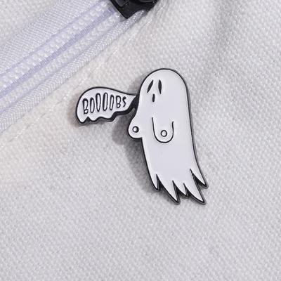 Strašidelná Prsa Smaltované Špendlíky Vlastní Brože Duchů Odznáček na Klopu Klobouk Oblečení Batoh Šperky Špendlíky Halloween Vtipné Brože Doplňky