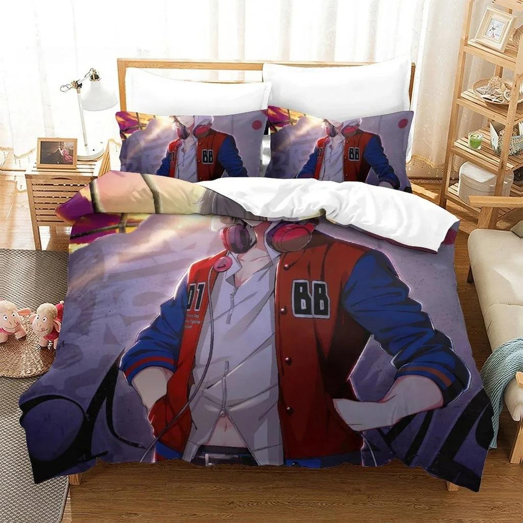 Hypnosis Mic Division Rap Battle Rhyme Anima Bedding Set Single Twin Full Queen King Size Bed Set Kid Bedroom Duvet cover Sets