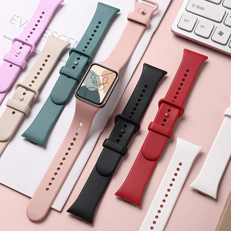 Official Silicone Band for Xiaomi smart mi band 8 pro/9 pro Strap accessories bracelet Replacement correa redmi watch 5/4 Strap