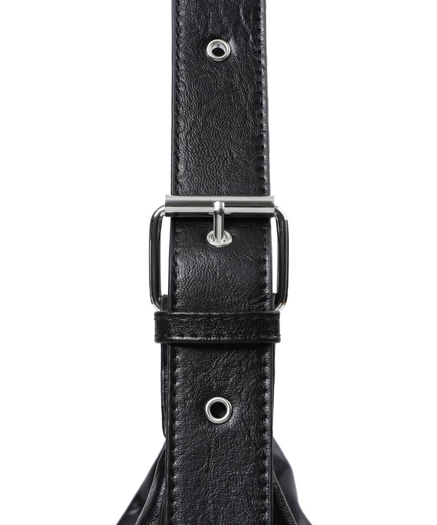 Mucent Port Double Wrinkle Leather Shoulder Bag Unisex (2 Colors)