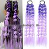 Lantern Braid Long Bubble Ponytail Wig - Fashionable Women's Street Style