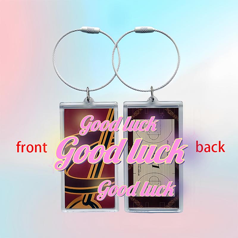 Sports Backpack Handbag Team Keychain Idol Star Basketball Court Keychain