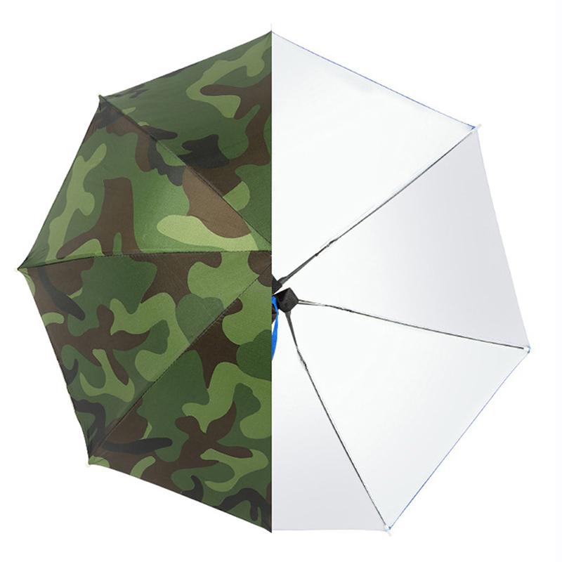 Fishing Umbrella Cap Large Head Mounted, Dual-Purpose Umbrella Cap For Both Rain And Light, Top Sunshade And Sun Protection Cap