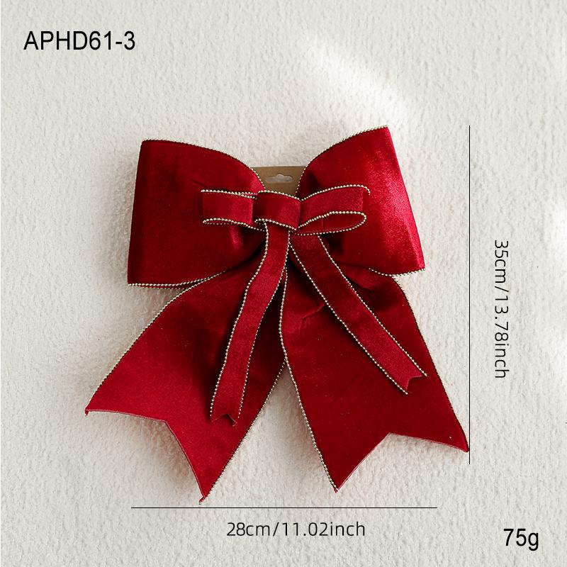 Velvet Red Bow Ornaments for Christmas, Weddings, Chinese New Year, and Grand Openings.