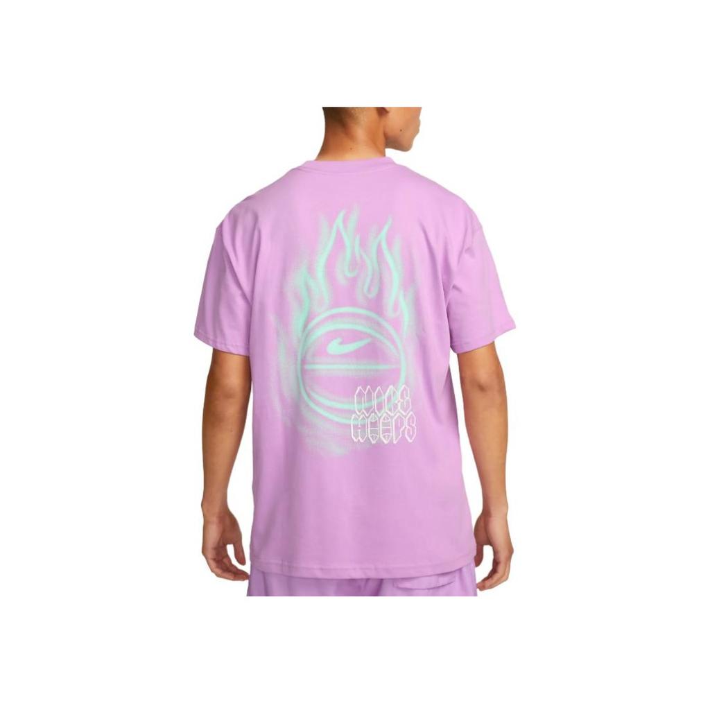 New Nike Drop Shoulder Sleeve T Shirt Men's Pink FJ2324-532