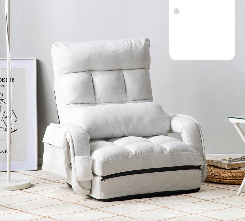 OSJ Recliner Recliner Chair with Arms Brick Chair Stylish Chair Chair Compact White