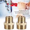 Brass Pipe Fitting,External Thread 3/4" To 1/2" Hex Nipple Reducing Male Pipe Water Tube Fitting Quick Set (Intensification)