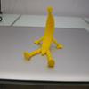 3D Printed Banana Figurine with Articulated Legs Movable Joints Banana Fidget Toy Cartoon Fruit Desktop Decoration Ornament