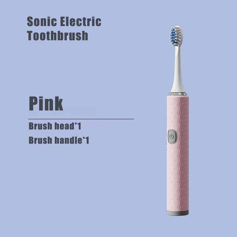 Elektrický zubní kartáček s měkkými štětinami DuPont kartáčková hlavice IPX7 Vodotěsný, bateriově napájený přenosný sonický zubní kartáček Specialized pro dospělé