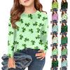 Girls Long Sleeve T Shirts Kids Fall Tops Crewneck Printed Basic Tees Saint Patrick's Day
