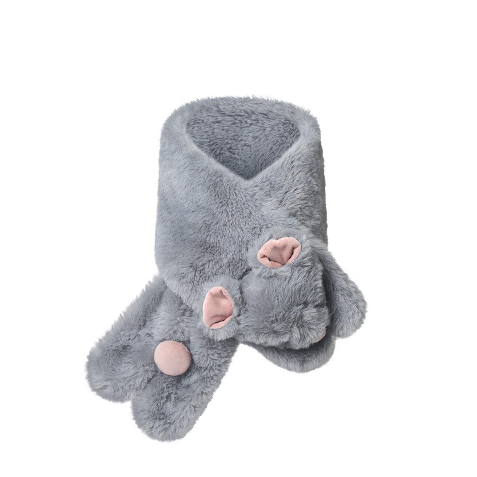 

Women s Mouse Scarf, Cute Plush Scarf, The Perfect Choice For Winter. One Size