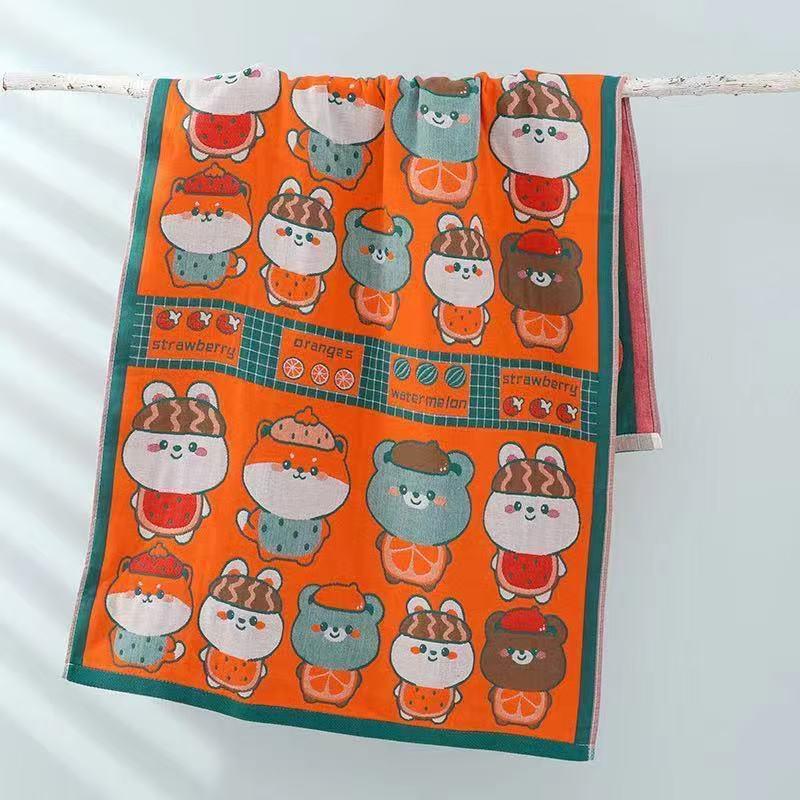 New Soft Ethnic Style Sun God Cotton Bath Towel - Skin-friendly & Absorbent