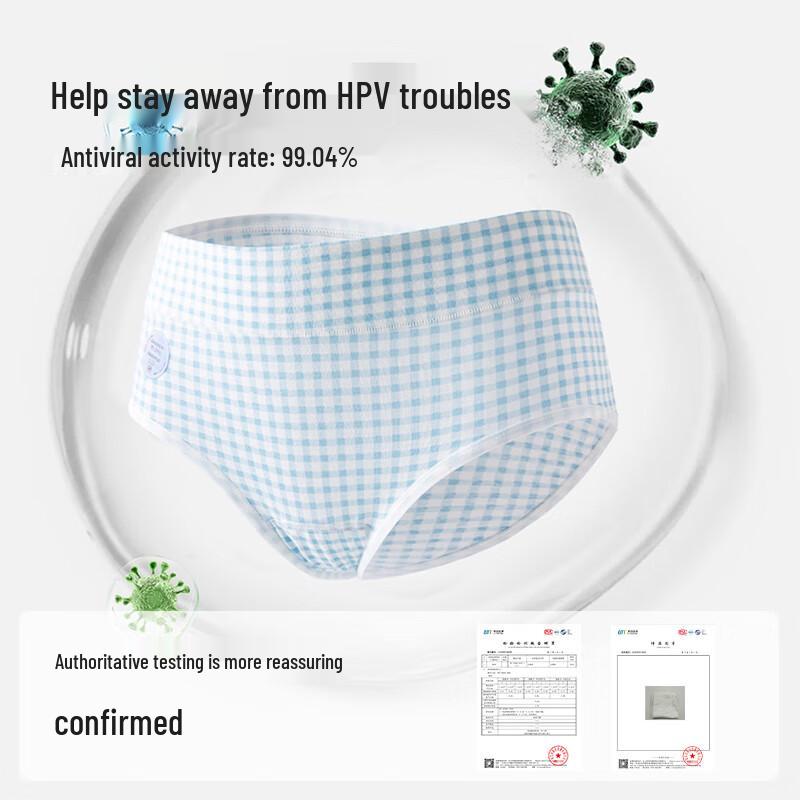 Cosmo Lady Damen 4er-Pack Hipster-Slips aus reiner Baumwolle, antibakteriell