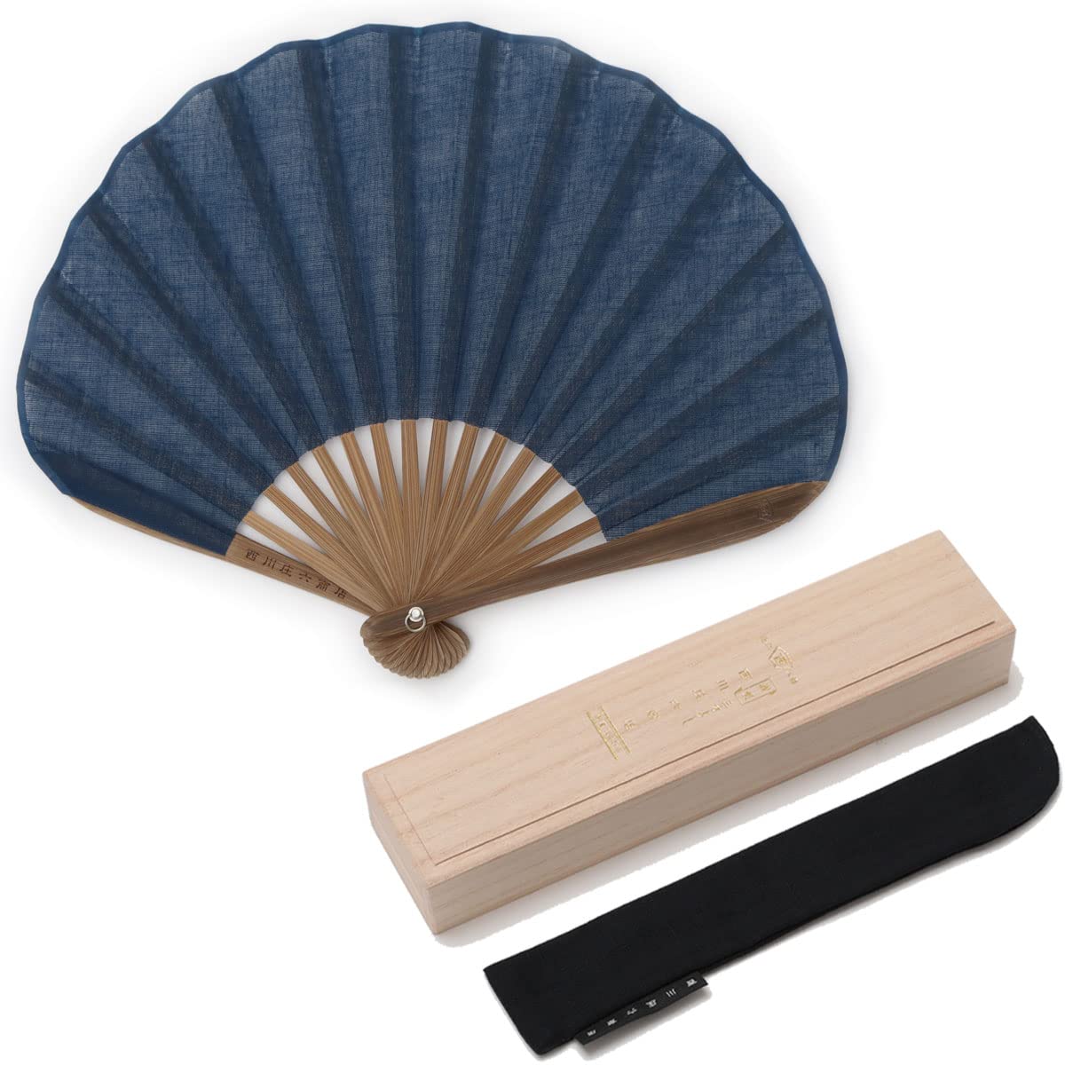 

Nishikawa Shoroku Shoten BOUDAI Fluffy Fan Paulownia Box Fan Сумка [Набор Sensu] [Koiai]