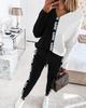 2020 High Neck Long Pants Two-Piece Set: Autumn/Winter Casual Hoodie for Women (YS2455 Fashion)