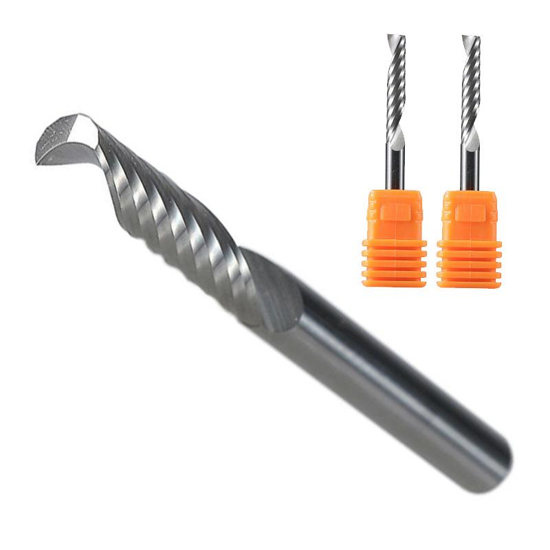 10pcs 4mm x 10mm single Flute spiral End Mill Cutter CNC Bit