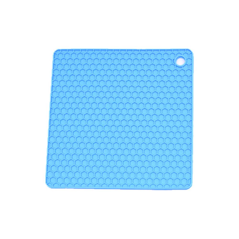 Honeycomb runde silikon varmeisolasjonsputer Engros Square Coasters Nordisk stil Husholdning Kjøkkenbord MATER